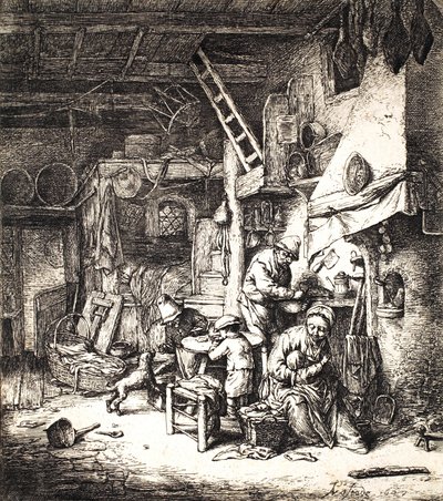 Peasant Family, 1647 by Adriaen Jansz. van Ostade